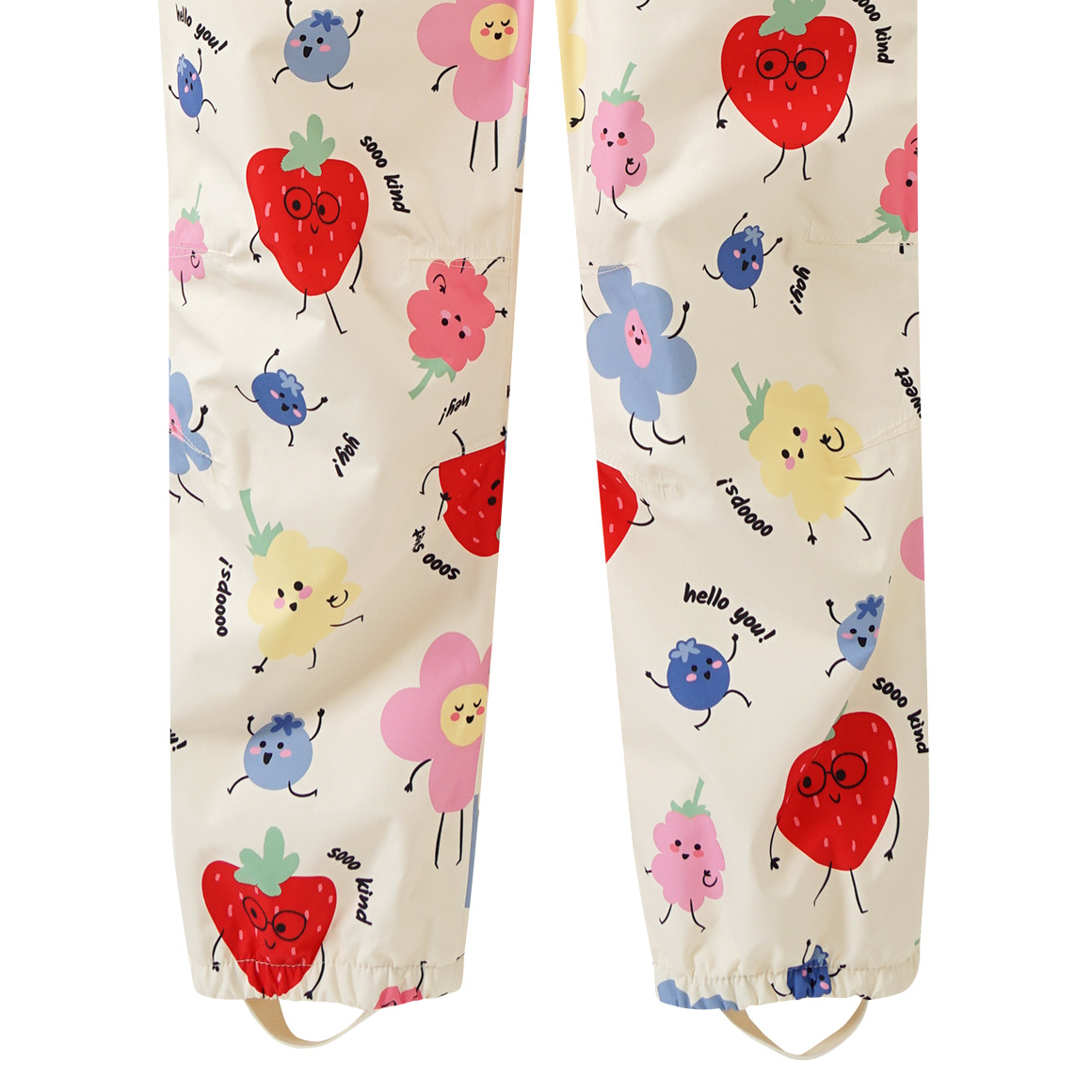 Topolino Mädchen Regenoverall mit Allover-Print creme