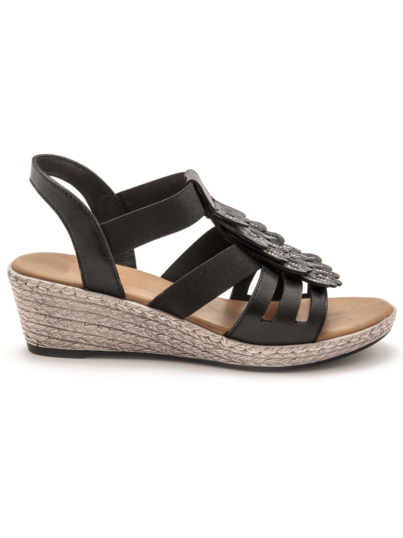 Sandales fantaisie en cuir