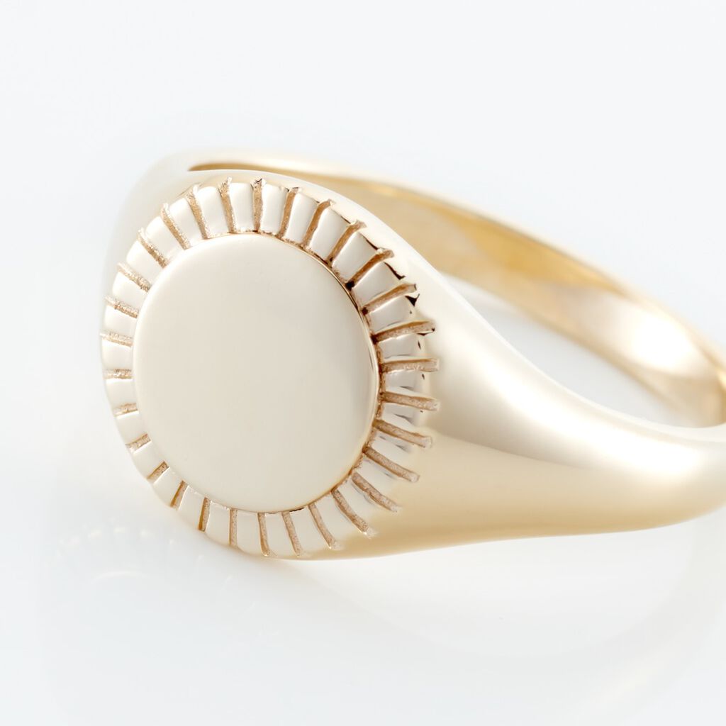 Chevalière Plaqué Or Jaune Louie