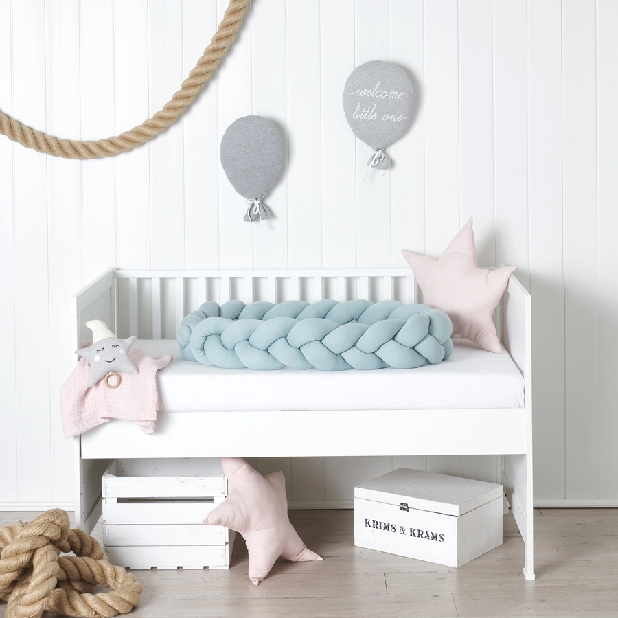 Nordic Coast Company Dekokissen Ballon welcome little one grau