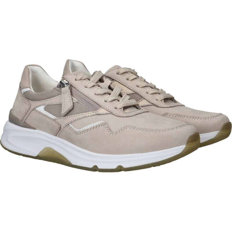 Gabor Rollingsoft Sneakers Taupe Dames