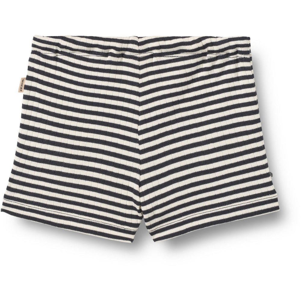 Køb Wheat Navy Rib Stripe Jersey Shorts Vic