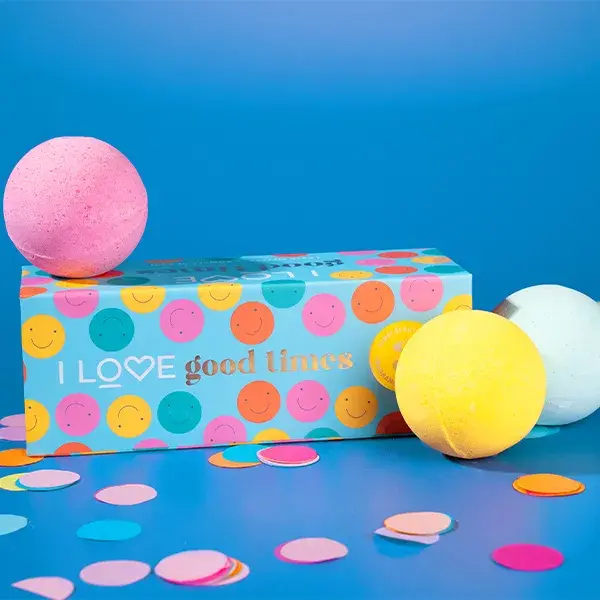 I LOVE Good Times Coffret 3 Bombes de Bain