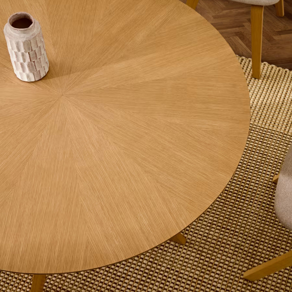 Kave Home Naanim Eettafel Ã 120 cm - Eiken