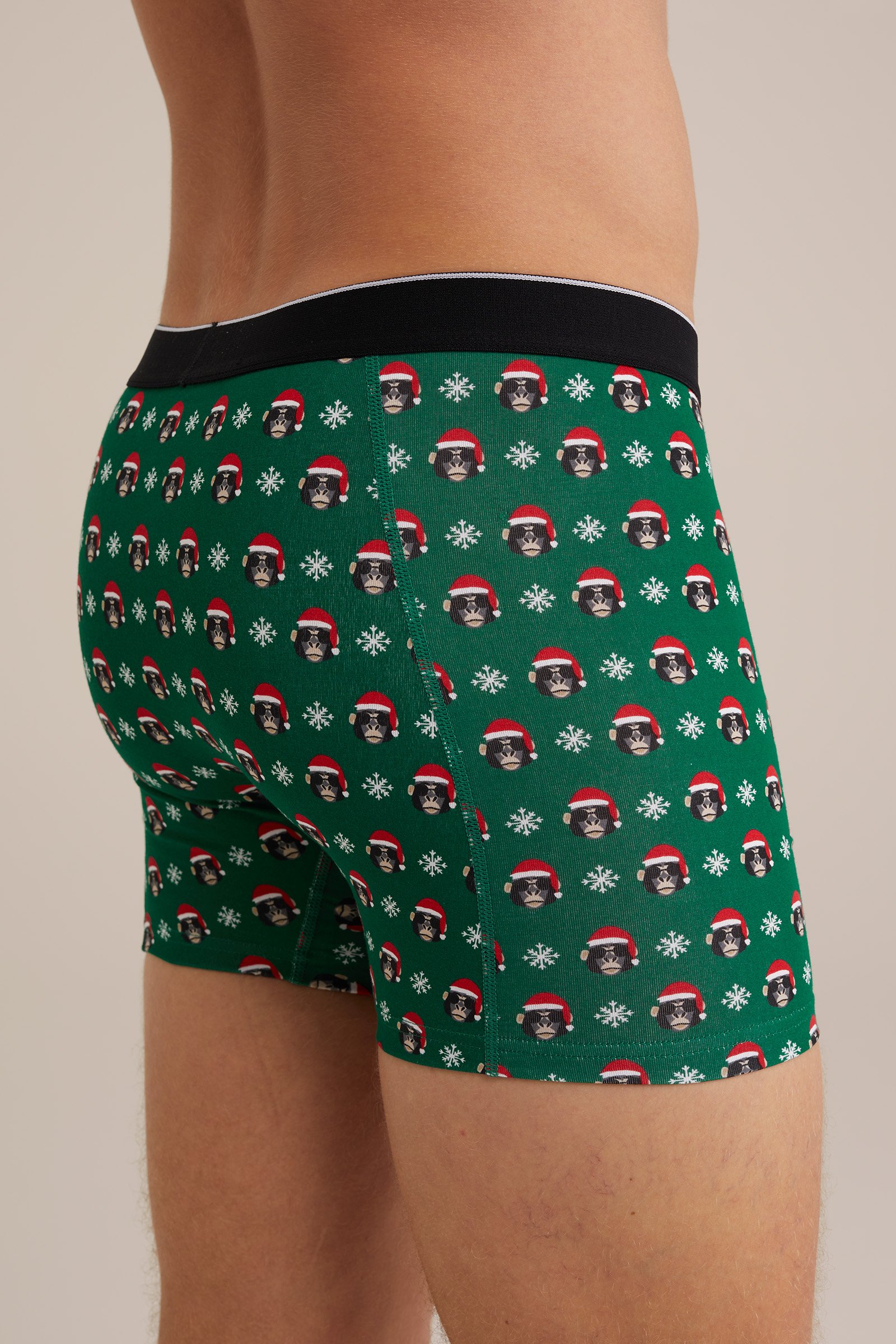 boxershort met dessin WE Fashion Donkergroen