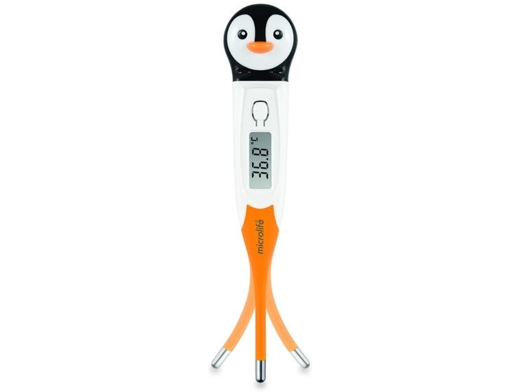 microlife Fieberthermometer MT 720 Pinguin Digitales Thermometer im kindgerechten Design