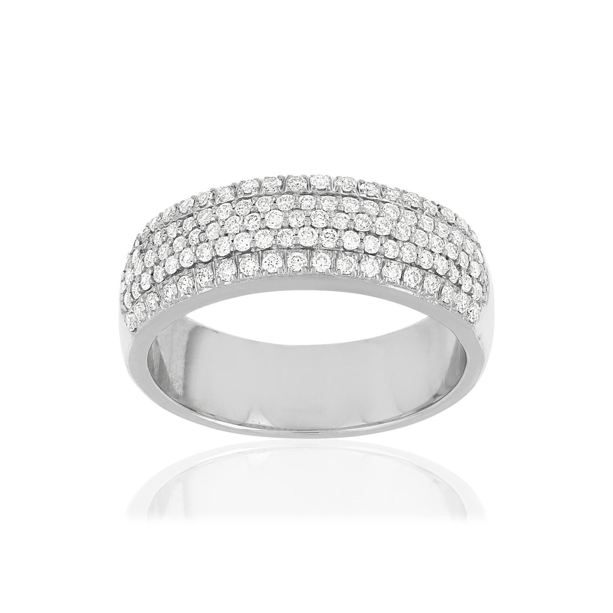 Bague MATY Or 750 blanc diamants