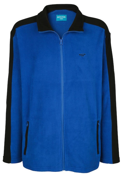 Boston Park Fleecejacke, zweifarbig, Stehkragen