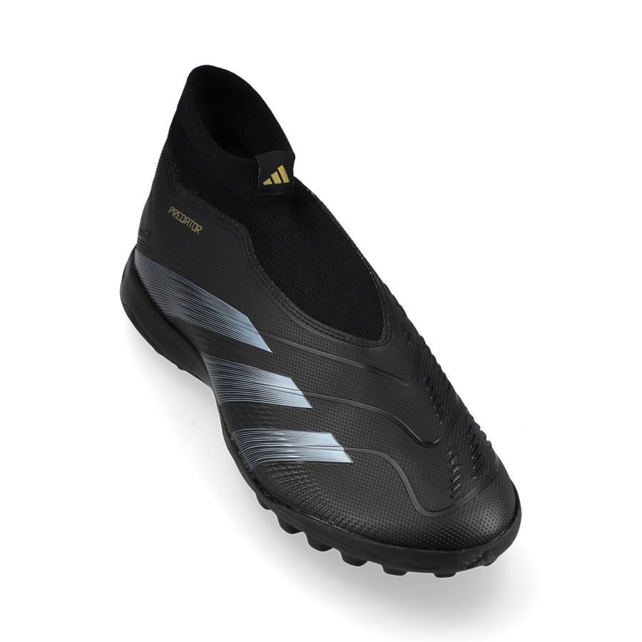 adidas Predator League Laceless TF Dark Spark - Noir/Gris/Doré