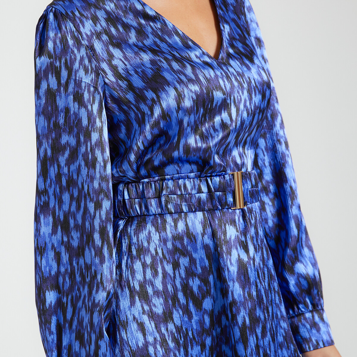 VERO MODA<br>Vestido curto estampado, cinto