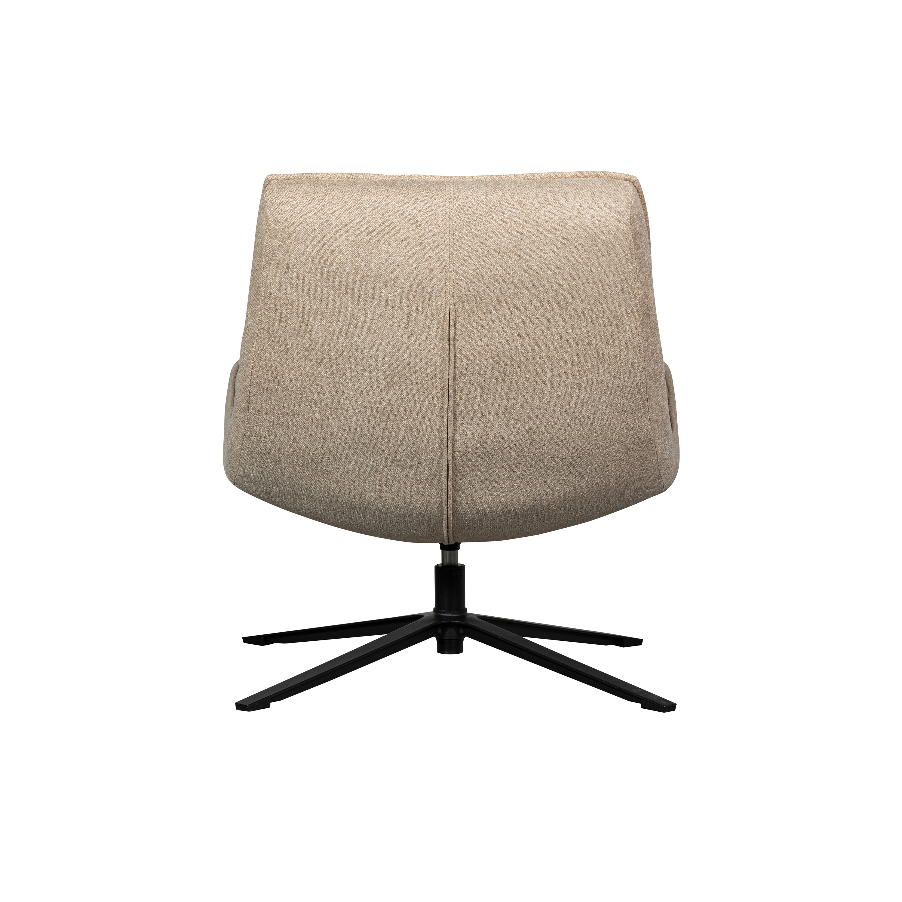 WOOOD Maudi Draaifauteuil - Polyester - Naturel - 84x74x86