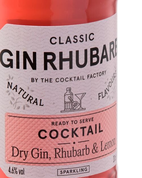 The Cocktail Factory Gin Rhubarb 200ml