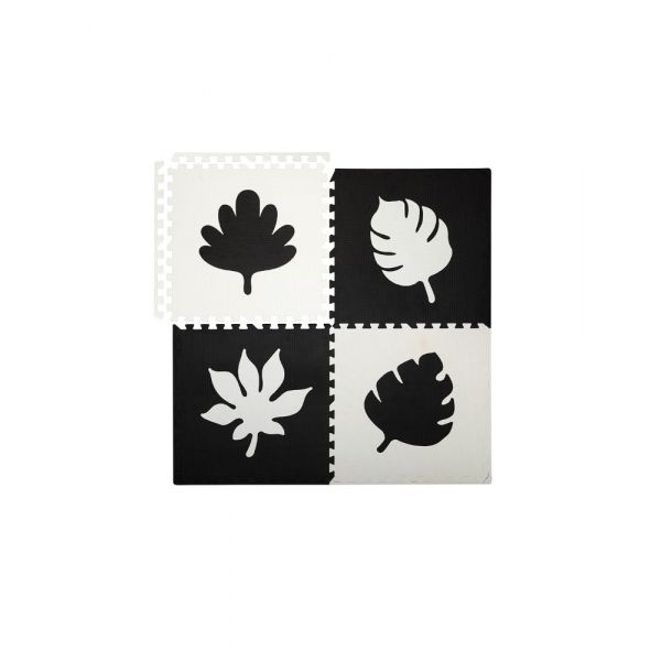 Momi Tapete Puzzle Sensorial 3D Feli Black
