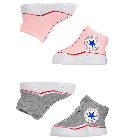 Converse Strømper - 2-pak - Gr?/Rosa