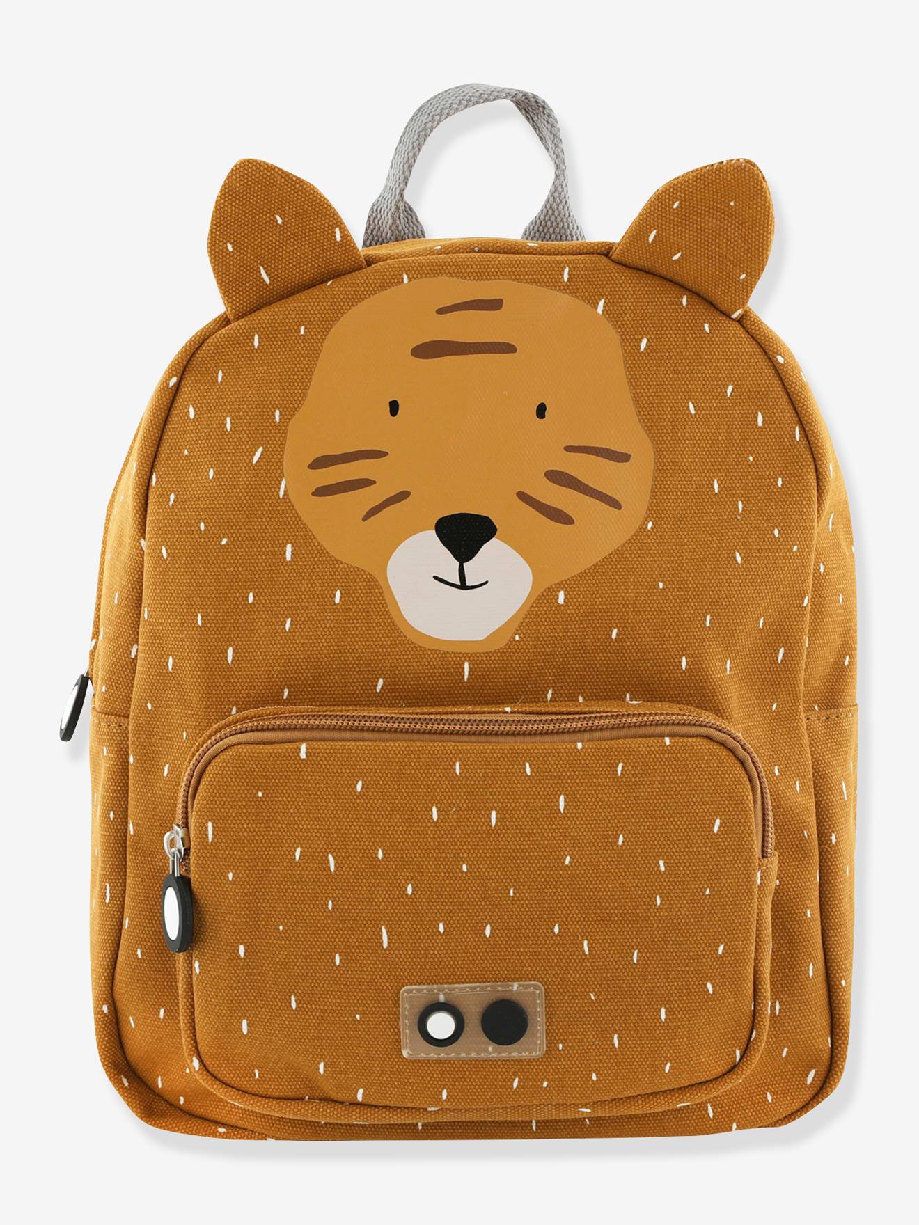 Mochila TRIXIE com estampa de animais, amarelo escuro, lisa.