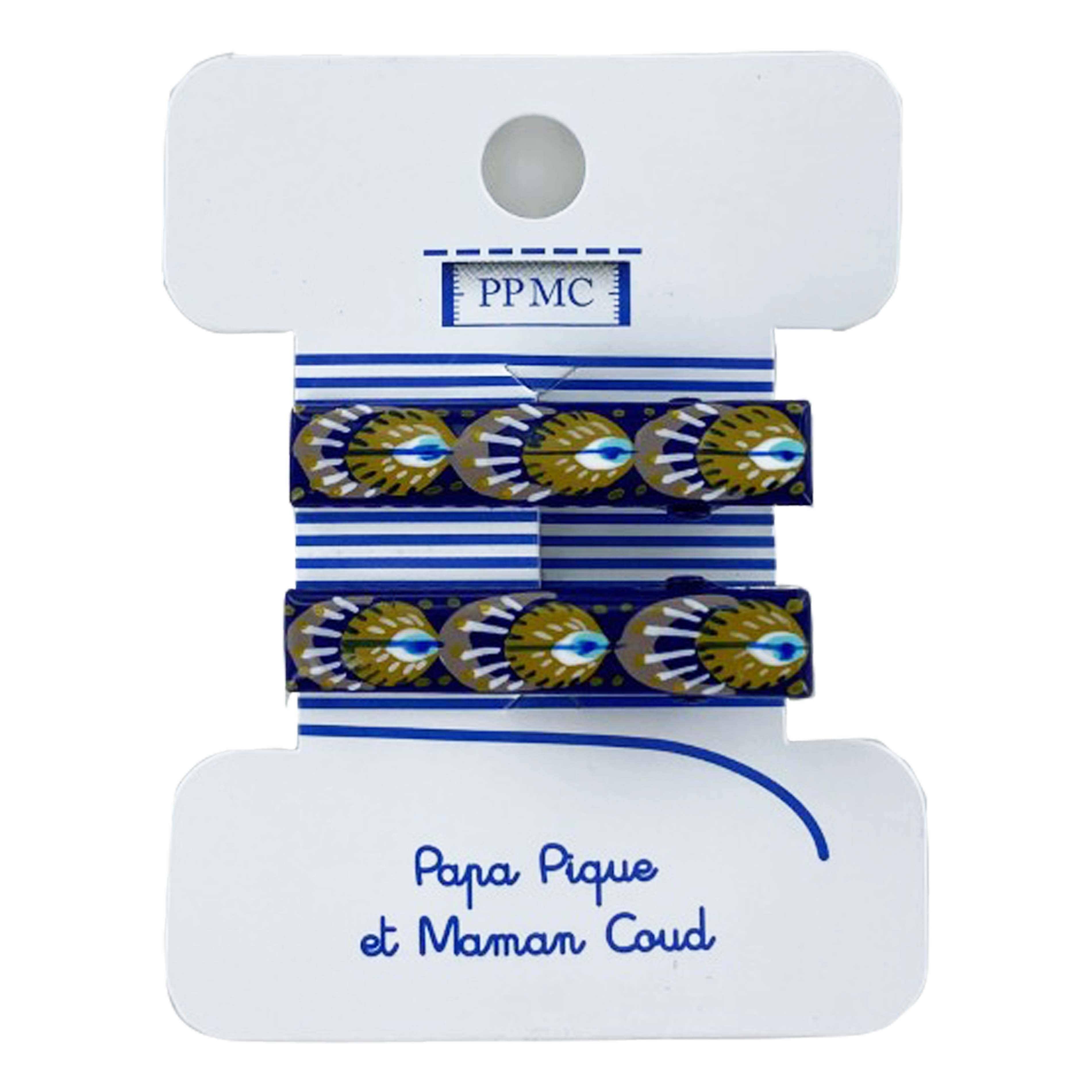 Petite Barrette Croco Plumes De Paon Cr057