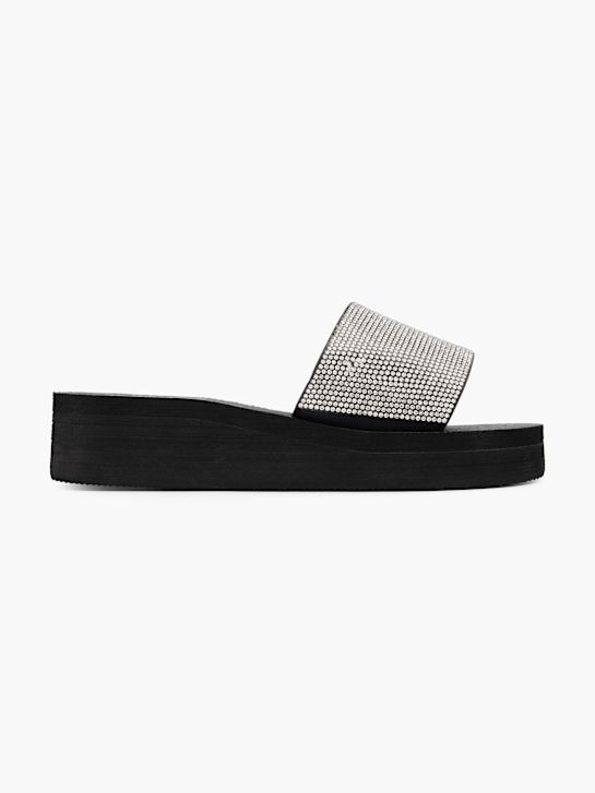 Graceland Pantolette Silber