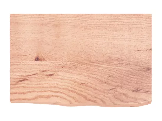 Étagère de vasque murale acier et bois de chêne massif
