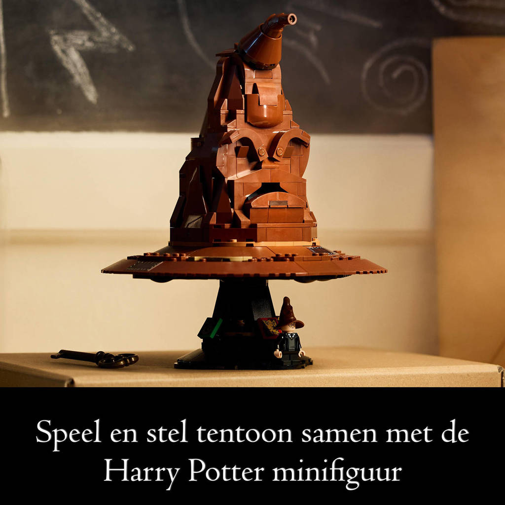 Een mooi set voor de beginnende bouwerPratende Sorteerhoed Decoratie Bouwpakket voor Volwassenen 76429