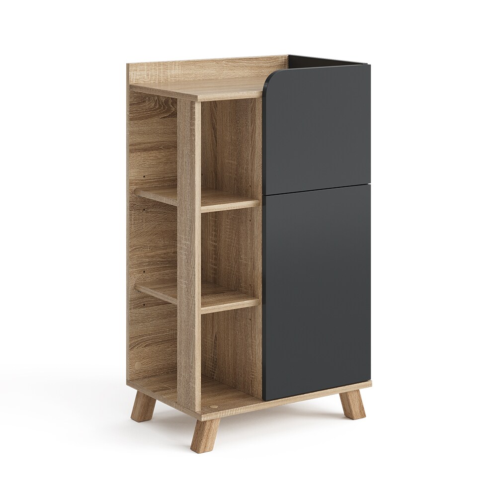 Vicco Unterschrank Karen Sonoma Anthrazit 50 x 90 cm Tür Schublade