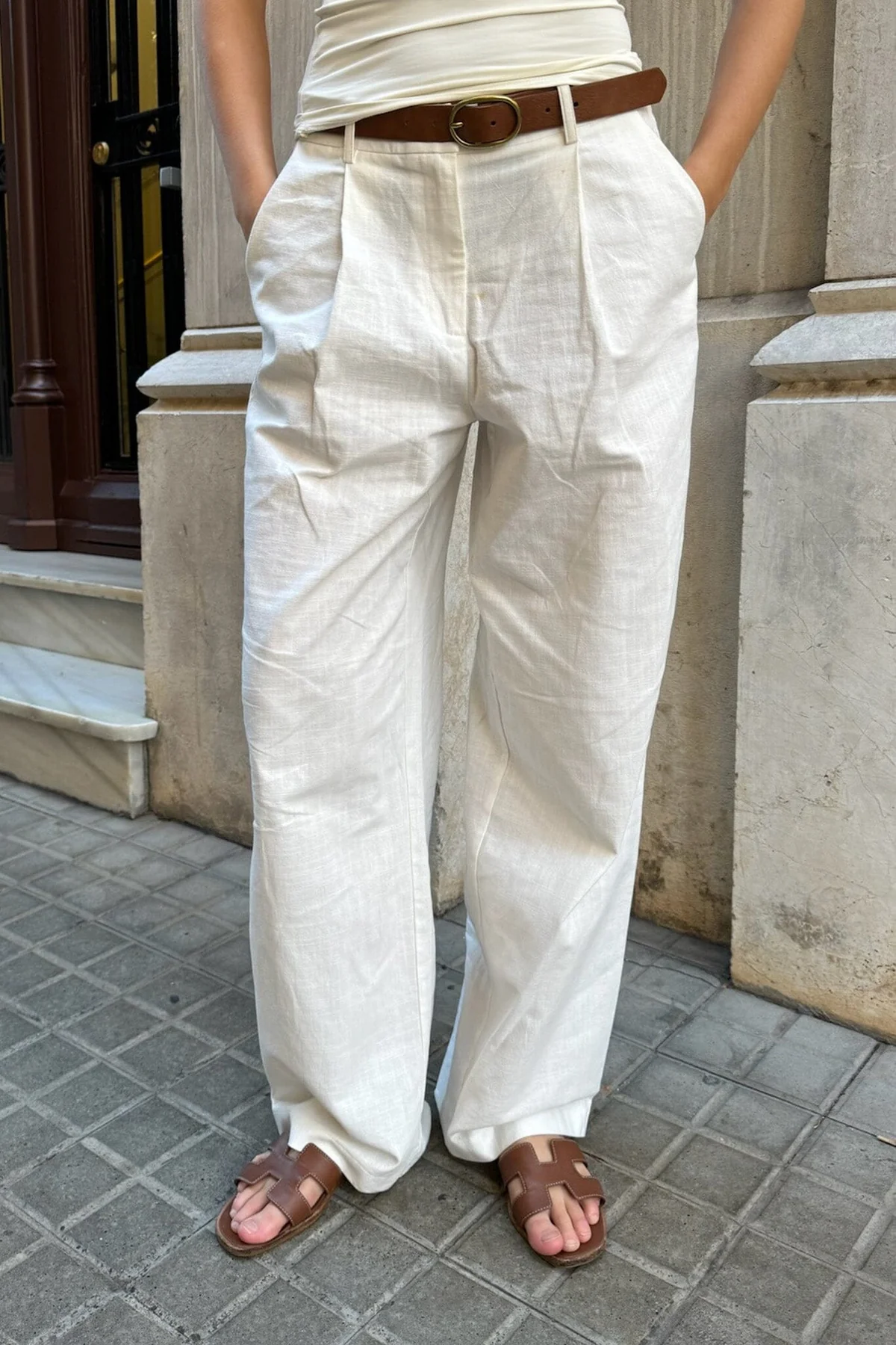 BYIC Celinaic Pants white white
