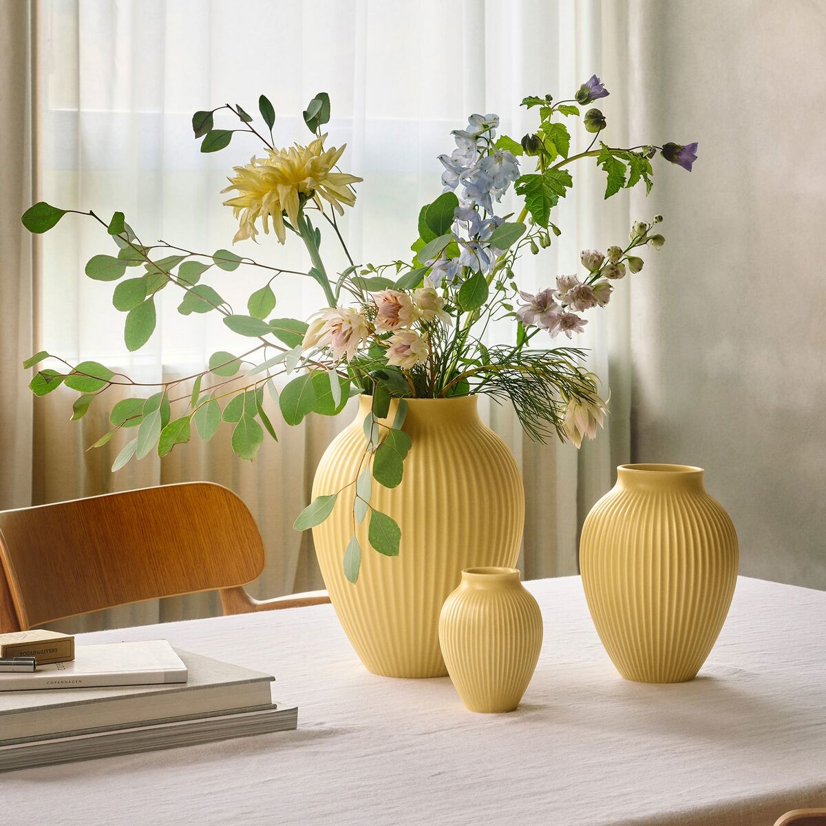 Vase 12,5 cm, gul