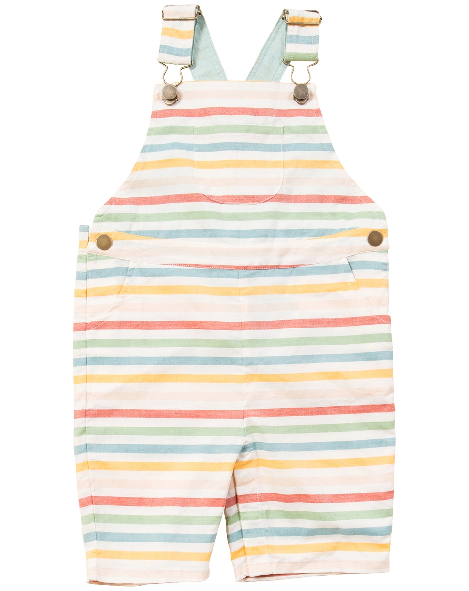Latzshorts RAINBOW STRIPES in bunt