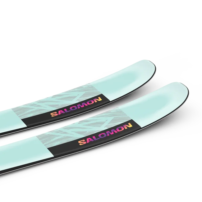 QST LUMEN 98  Skis Freeride femme BleachedAqua/RhodamineRed/GoldenPoppy