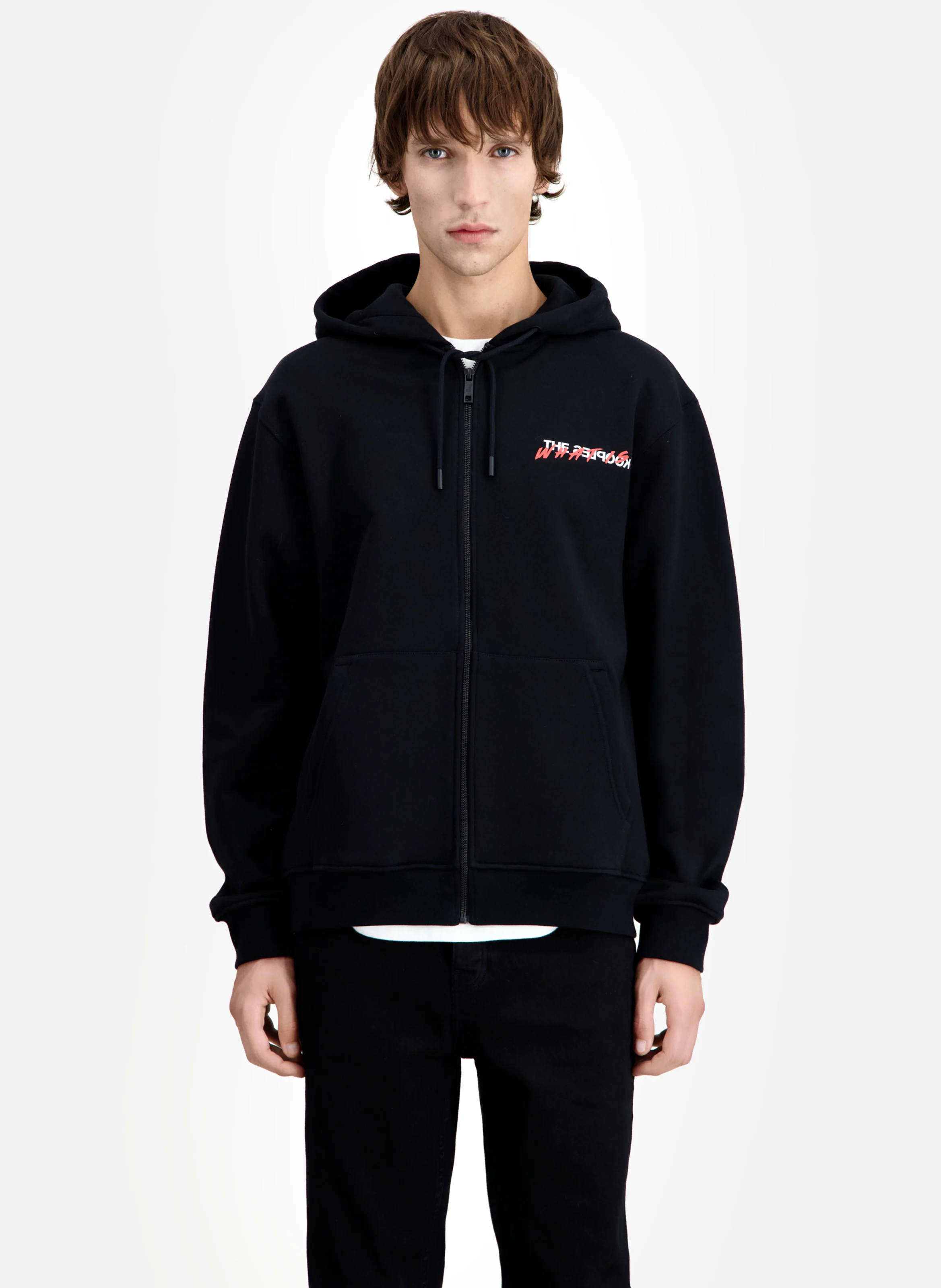 Sweat à capuche en coton | Noir