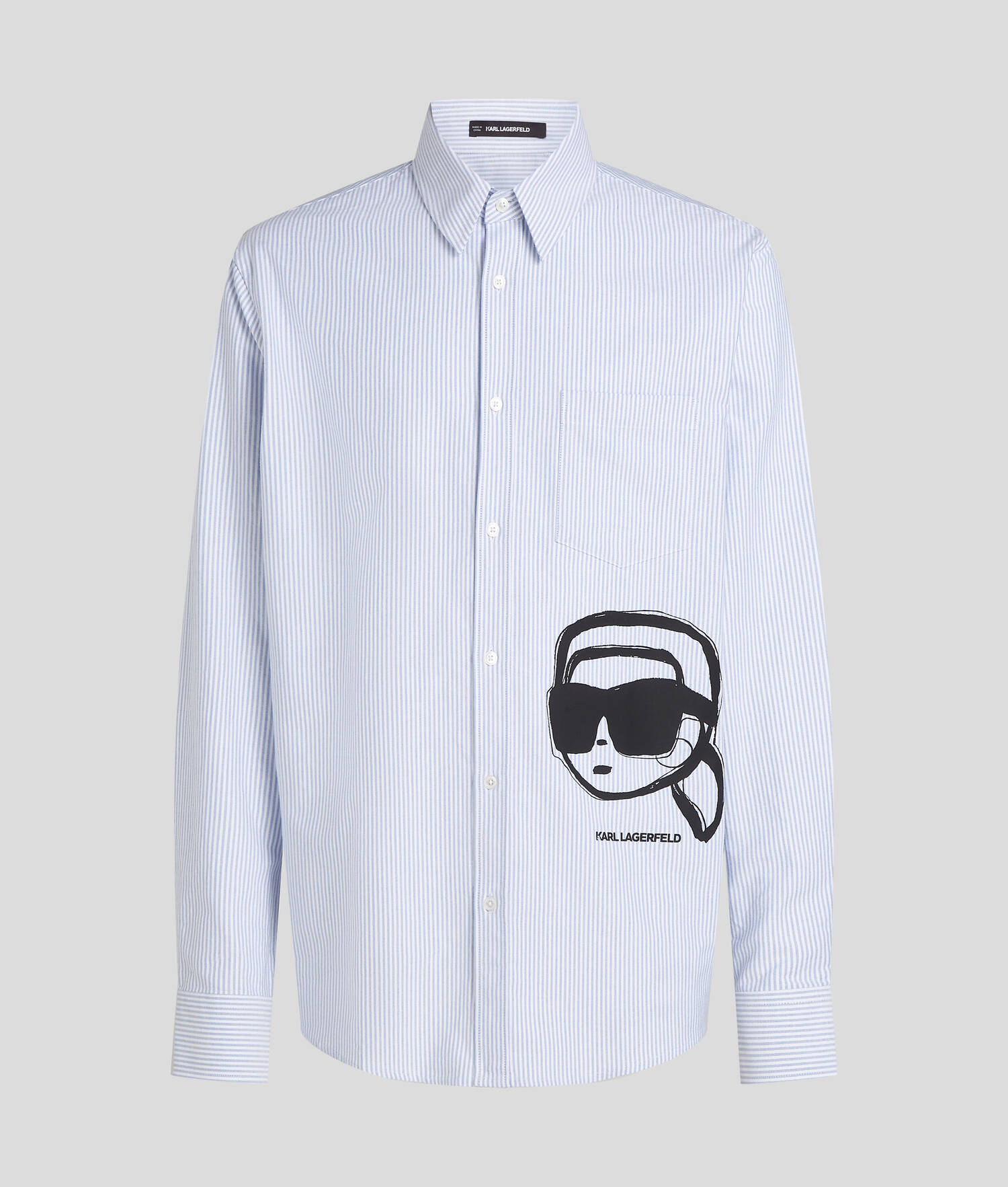 CHEMISE À RAYURES IKON - Rayure Blanche/Bleue