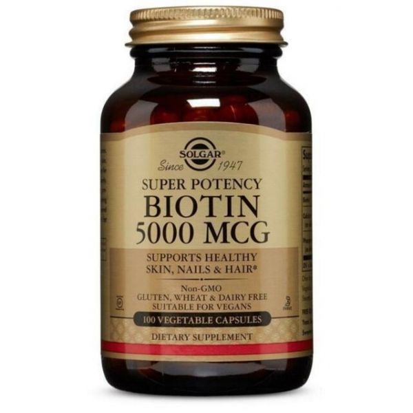 Solgar Biotin 5000ug 100 Cápsulas