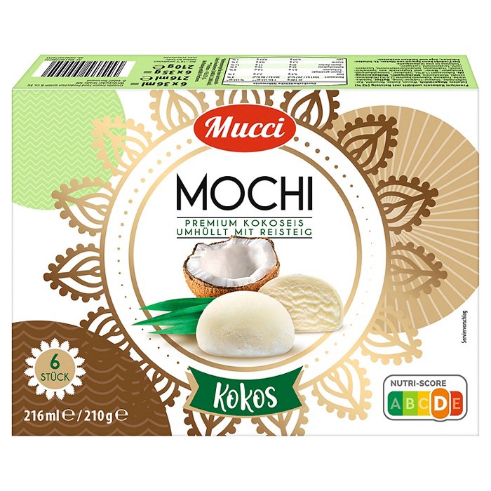 MUCCI Mochi Eis 210 g, Kokos
