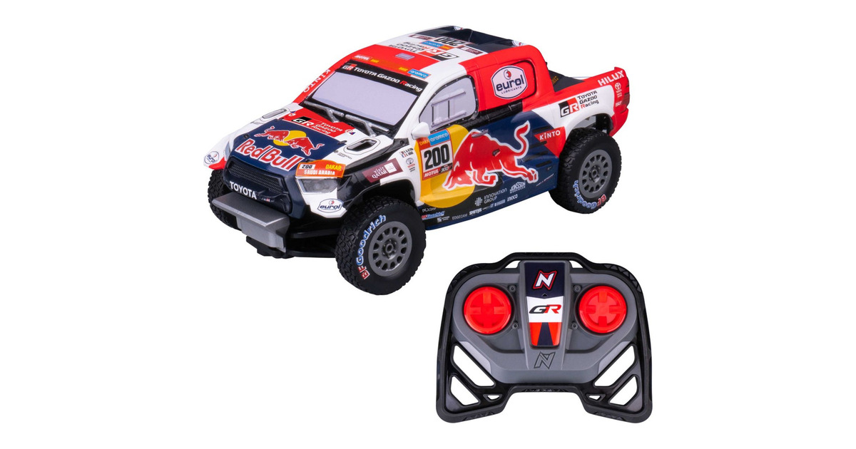 Nikko1:18th Night Mode RC - TOYOTA GAZOO Racing DAKAR 2023 - Al Attiyah