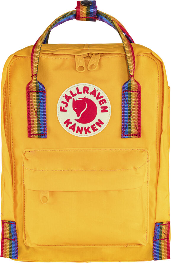 Fjällräven Kånken Rainbow Mini Warm yellow-rainbow pattern