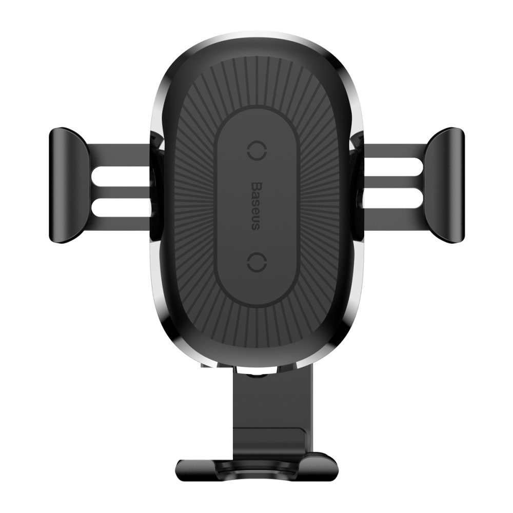 (10W) Qi Wireless Fast Charge Auto KFZ Halterung Ladegerät   Lüftungsgitter Befestigung (Air Frame) - Schwarz