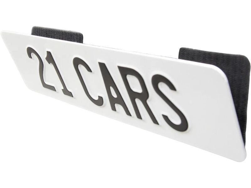 21CARS Klett Wechselschild Mini Die elegante Lösung für rahmenlose Kennzeichen