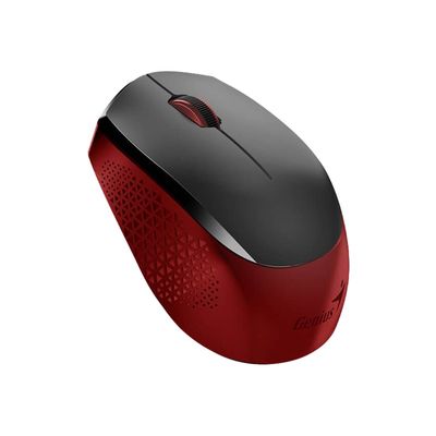 Genius - souris sans fil - silencieuse - noir et rouge