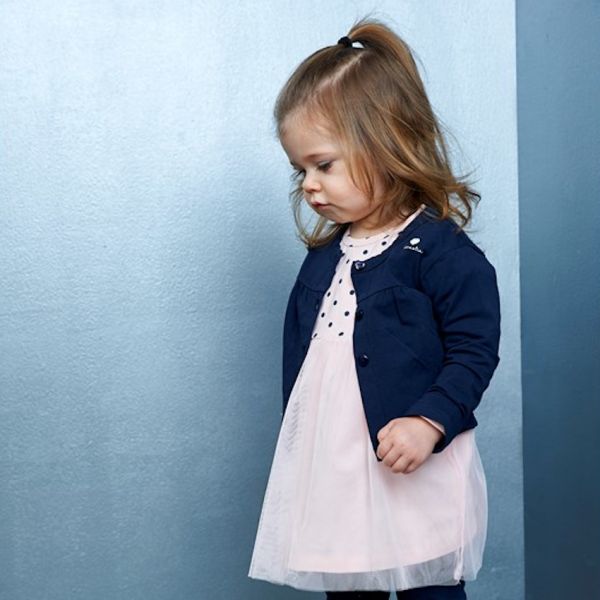 Feetje Classic Stip/Tule Jurkje Roze Mt. 68
