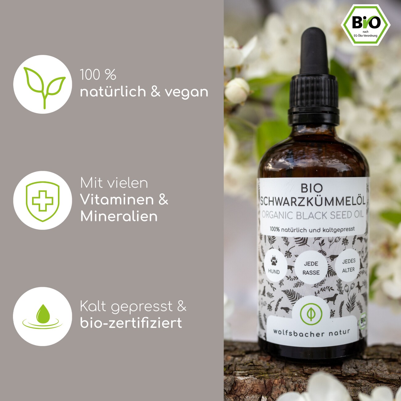 Wolfsbacher Natur Bio Schwarzkümmelöl 50 ml