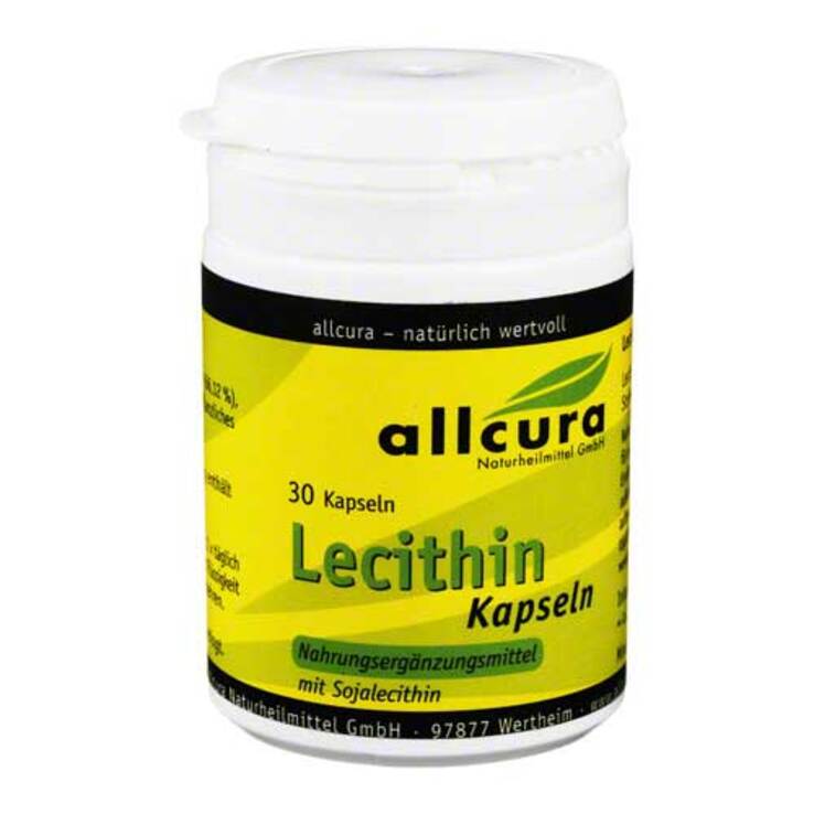 Lecithin 500 mg Kapseln allcura, 30 St