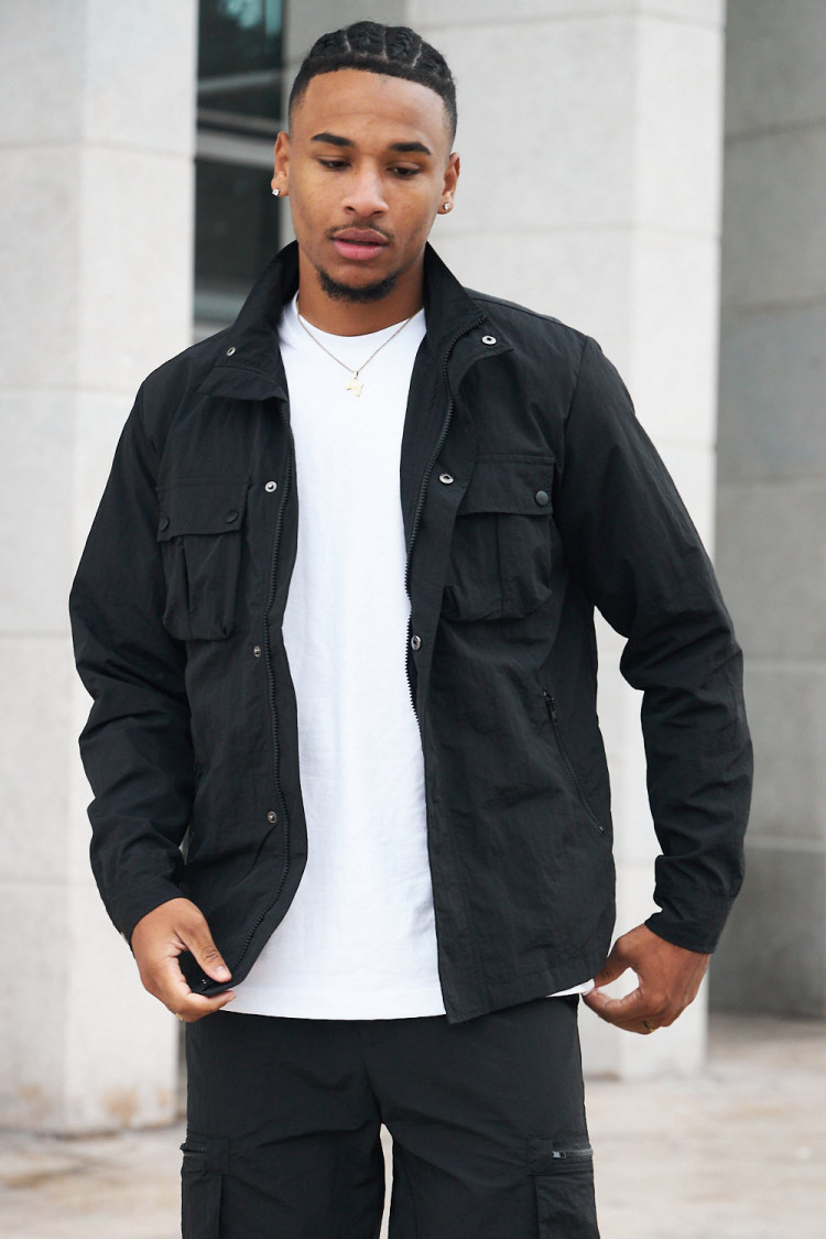 Veste en toile noir