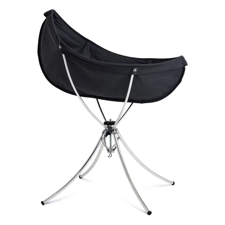 Vaggaro Kit complet: sac bandoulière, support, chaise, berceau et transat | Noir