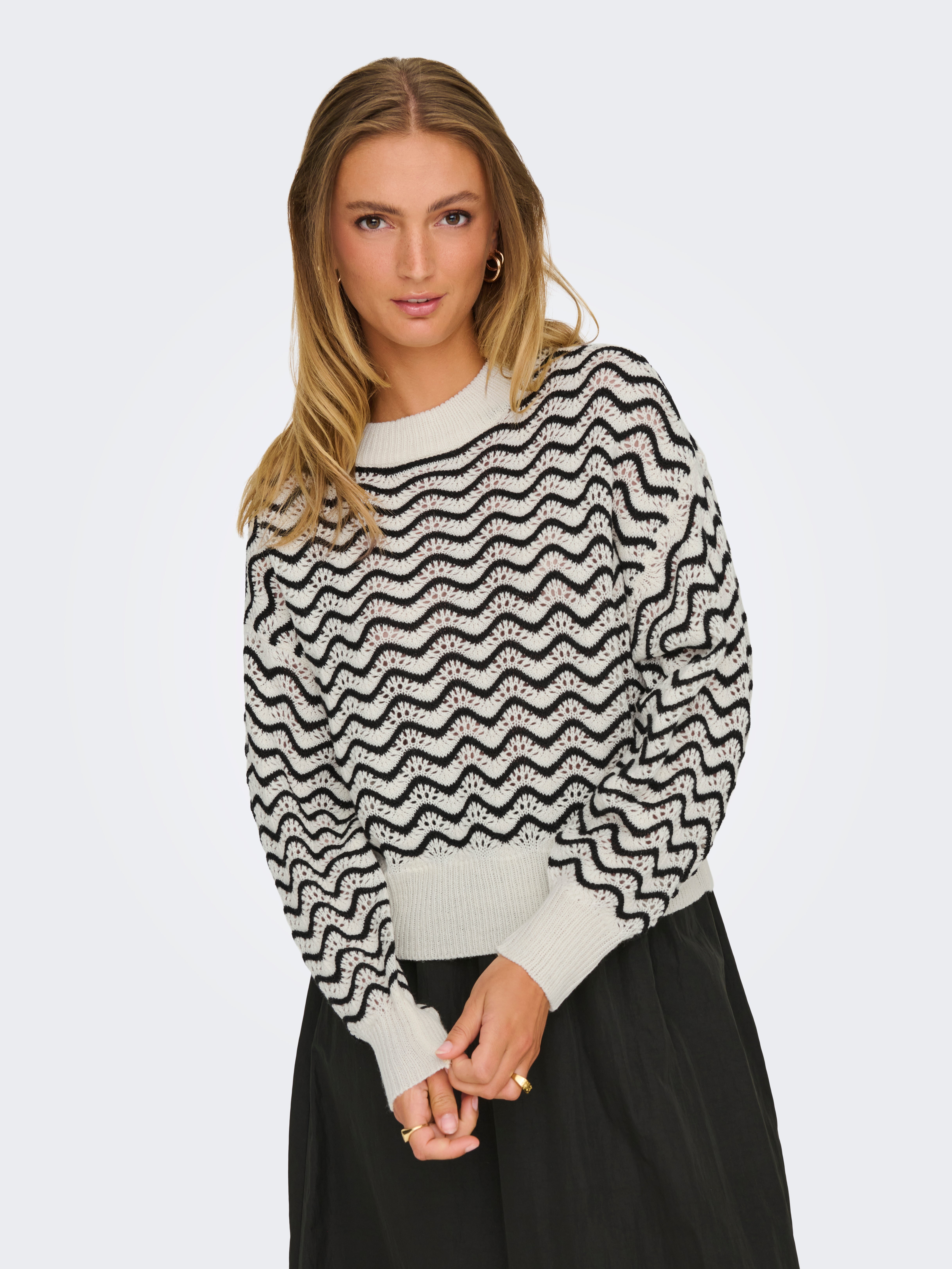 JDYRITA Strickpullover Whitecap Gray