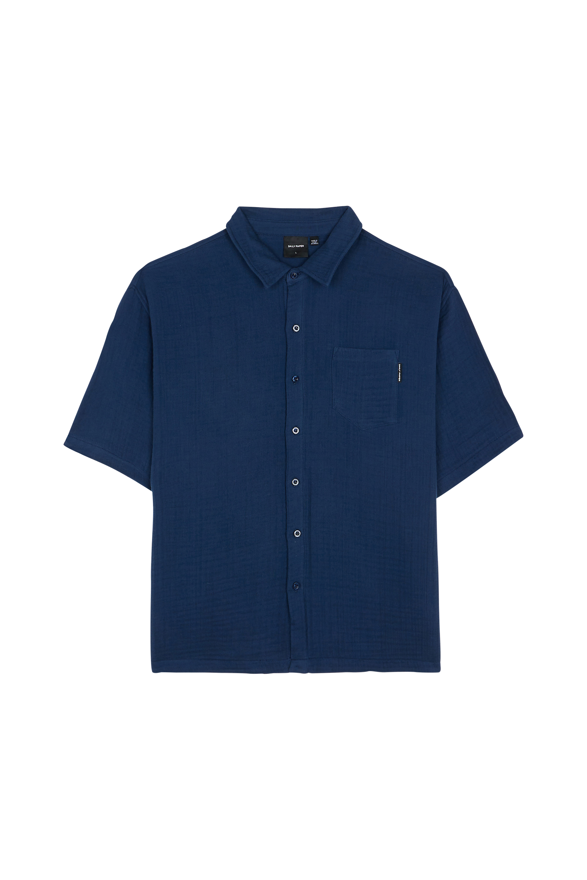 Daily Paper Chemise enzi seersucker  Bleu