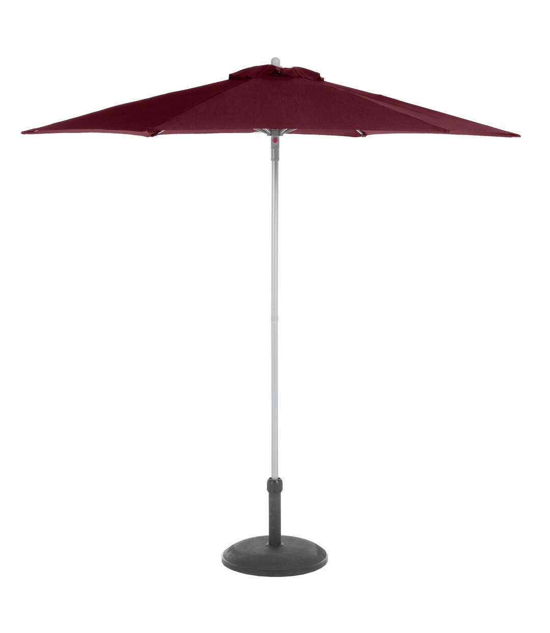 Parasol droit rond Anzio - Diam. 230 cm - Bordeaux