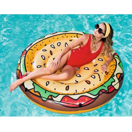 Tapete para hambúrguer em PVC marrom, ø 158 cm