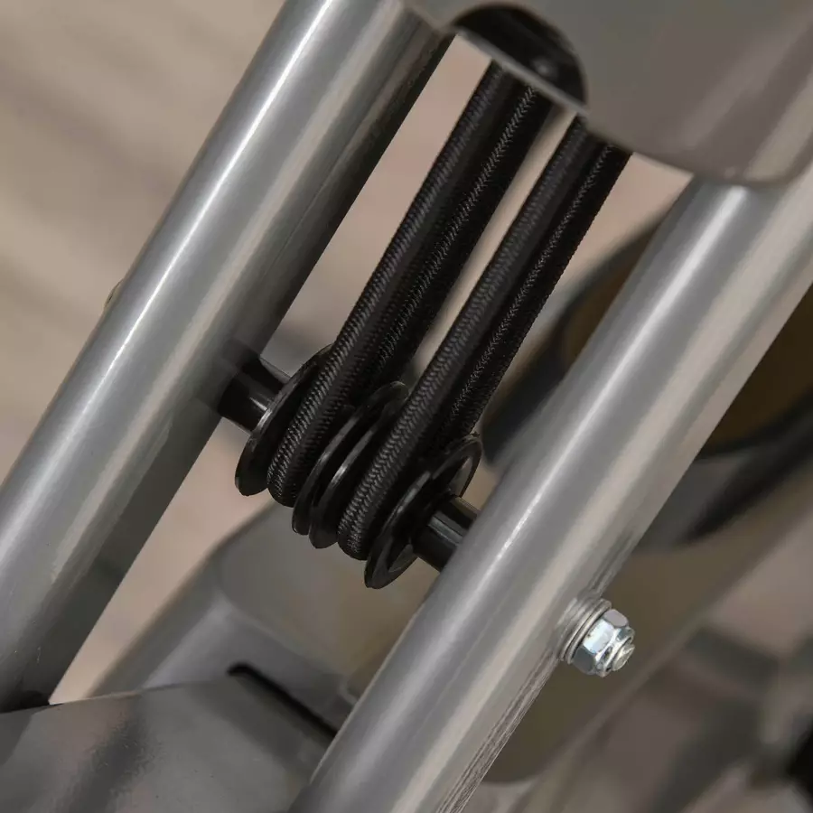 HOMCOM Fahrradtrainer mit LCD Display grau
