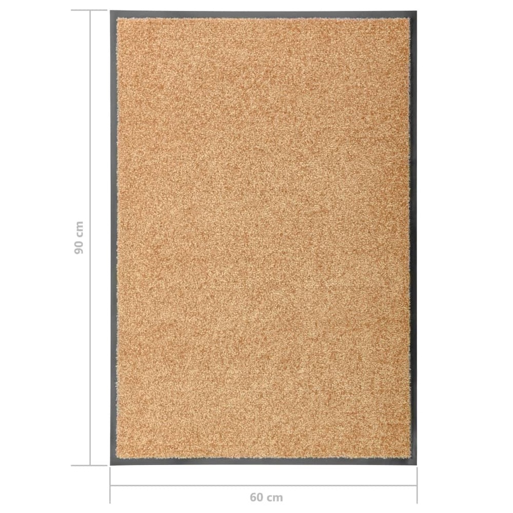 Paillasson lavable crème 60x90 cm