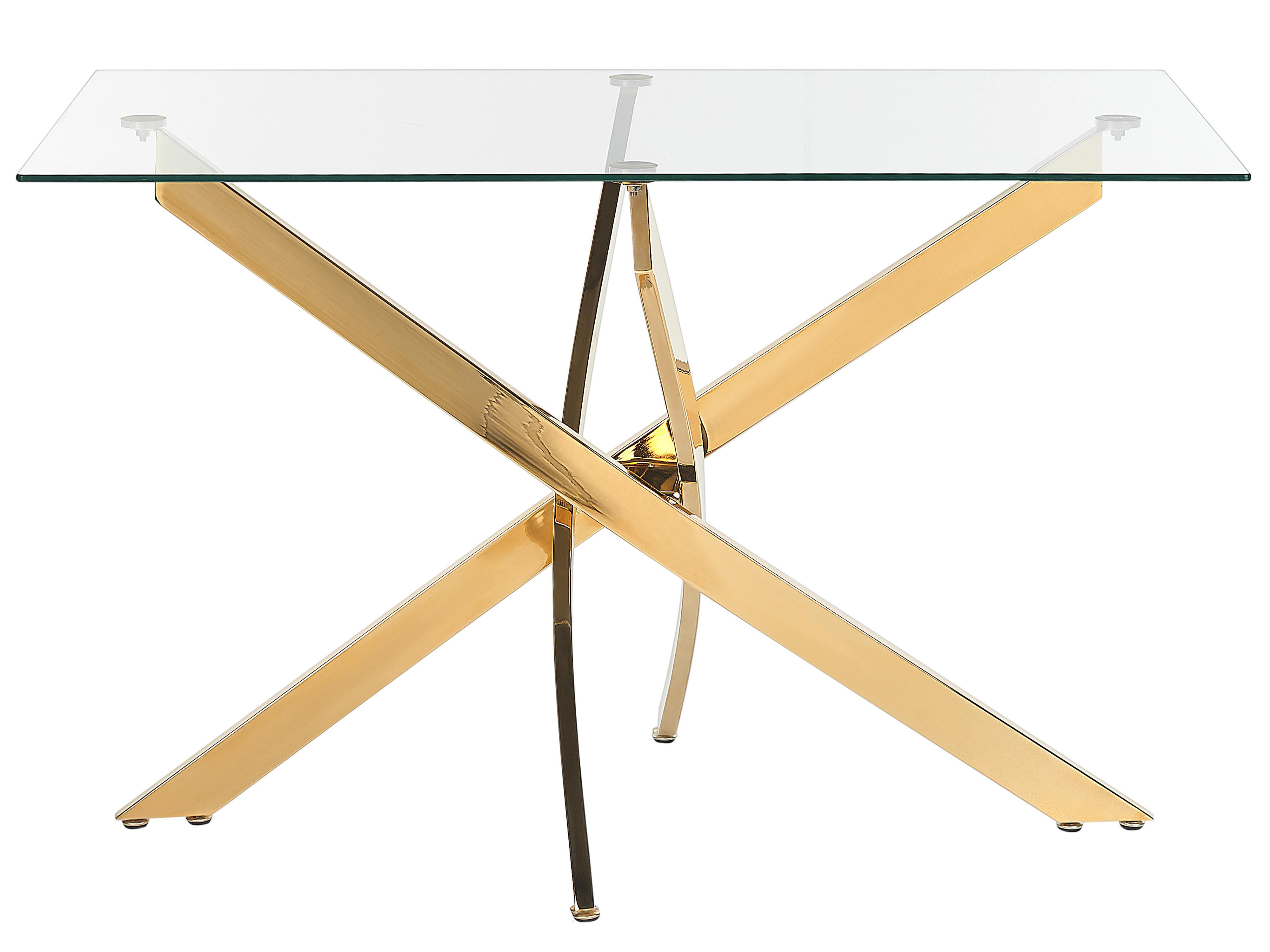 Eettafel MARAMO Goud 70 cm Veiligheidsglas 120 cm