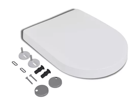 Abattant WC à fermeture blanche 45 x 35 x 35 cm 02_0002892